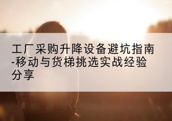 自流井移动式升降机怎么选-工厂采购升降设备避坑指南-移动与货梯挑选实战经验分享